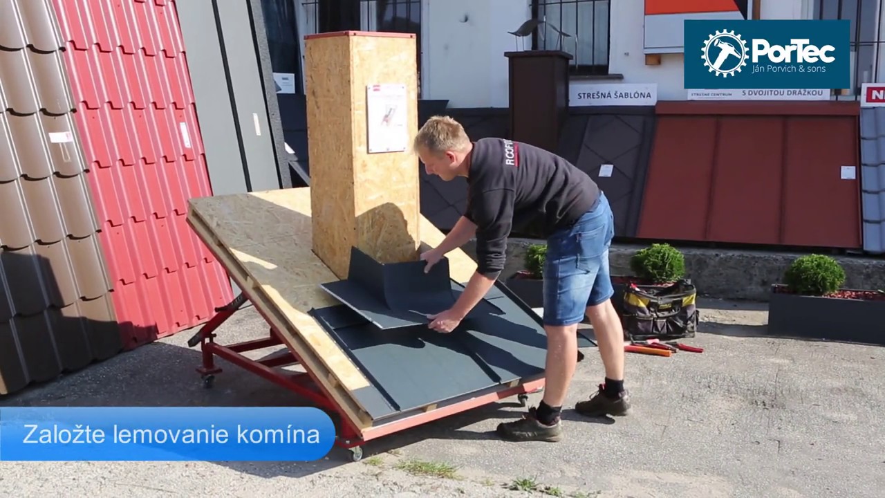 Montáž oplechovania komína – video 4