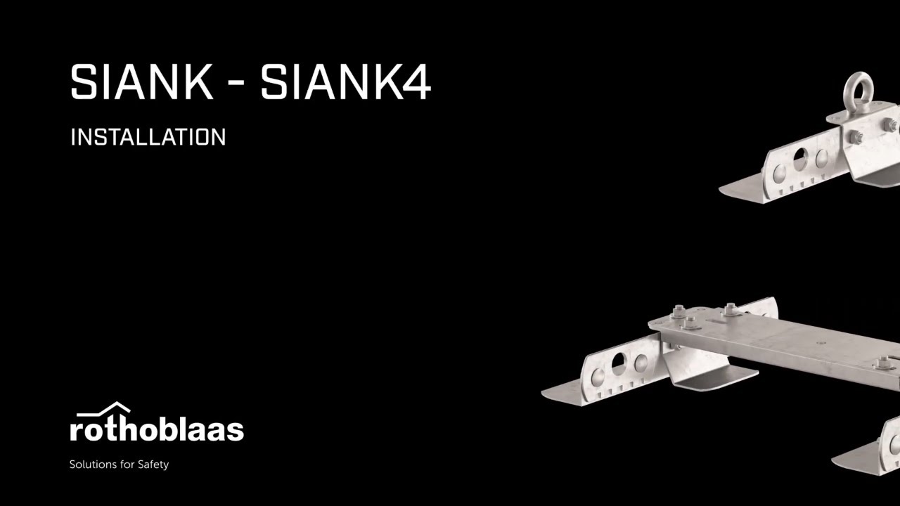 How to install an anchor point for standing seam metal roofs - SIANK - Rothoblaas