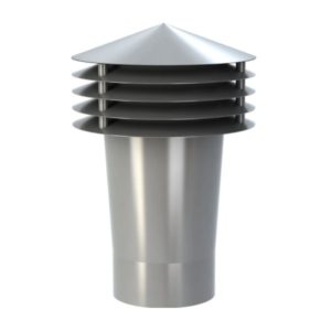 Plastový vetrací komín sivý 110mm