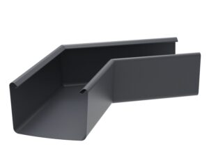 KROP roh/kút žľabu ľubovoľný 80°-179° oceľový hranatý antracit RAL 7016