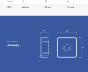 Zátka pre lapač hranatého zvodu PVC